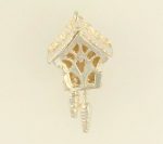 Sterling Silver Clock Charm (12x20mm) - Image 2
