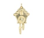 Sterling Silver Clock Charm (12x20mm)