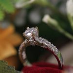 18Ct White Gold Brilliant Cut 1.20ct Diamond Solitaire w/ Accents Ring (Size K) - Image 7