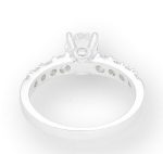 18Ct White Gold Brilliant Cut 1.20ct Diamond Solitaire w/ Accents Ring (Size K) - Image 4