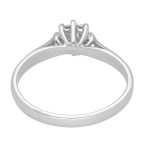 950 Platinum Illusion Set 0.20ct Diamond Solitaire Ring (Size M) 5mm Head - Image 3