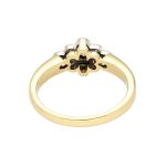 18Carat Yellow Gold 0.31ct Bezel Setting Diamond Cluster Ring (Size I 1/2)10x7mm - Image 3