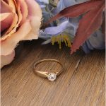 9Carat Yellow Gold Clear Quartz Solitaire Ring (Size R 1/2) 5mm Head - Image 2