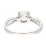 18Carat White Gold Diamond 0.75ct Solitaire & 0.26ct Accents Ring (Size L) 4x4mm Head - Image 4