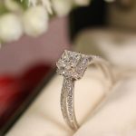 18Carat White Gold Diamond 0.75ct Solitaire & 0.26ct Accents Ring (Size L) 4x4mm Head - Image 8