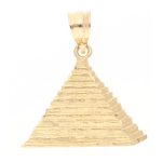 10Carat Yellow Gold Pyramid Pendant (20x11mm)