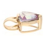 9Carat Yellow Gold Mystic Topaz Pendant (12x12mm) - Image 2