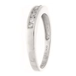 18Carat White Gold 0.15ct Diamond Channel Set Eternity Ring (Size K) 3mm Wide - Image 2