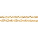 9Carat Yellow Gold 17.75" Prince Of Wales Chain/ Necklace (3mm Wide) - Image 3