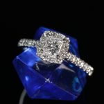18Carat White Gold 0.61ct Diamond Solitaire w/ Accents Ring (Size L) 4x4mm Head - Image 21