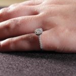 18Carat White Gold 0.61ct Diamond Solitaire w/ Accents Ring (Size L) 4x4mm Head - Image 6