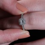 18Carat White Gold 0.61ct Diamond Solitaire w/ Accents Ring (Size L) 4x4mm Head - Image 17