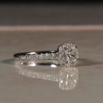 18Carat White Gold 0.61ct Diamond Solitaire w/ Accents Ring (Size L) 4x4mm Head - Image 20