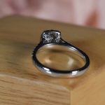 18Carat White Gold 0.61ct Diamond Solitaire w/ Accents Ring (Size L) 4x4mm Head - Image 18