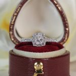 18Carat White Gold 0.61ct Diamond Solitaire w/ Accents Ring (Size L) 4x4mm Head - Image 7
