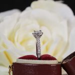 18Carat White Gold 0.61ct Diamond Solitaire w/ Accents Ring (Size L) 4x4mm Head - Image 10