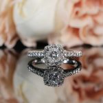 18Carat White Gold 0.61ct Diamond Solitaire w/ Accents Ring (Size L) 4x4mm Head - Image 2