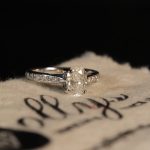 18Carat White Gold 1.02ct Oval Cut Diamond Solitaire w/ 0.21ct Accents Ring (Size G 1/2) 5x7mm Head - Image 15