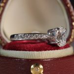 18Carat White Gold 1.02ct Oval Cut Diamond Solitaire w/ 0.21ct Accents Ring (Size G 1/2) 5x7mm Head - Image 10