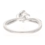 18Carat White Gold 0.45ct Diamond Solitaire w/ 0.10ct Diamond Accents Ring (Size J) 4.5mm Head - Image 4