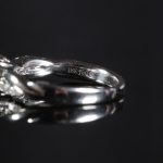18Carat White Gold 0.46ct Diamond Solitaire w/ 0.09ct Accents Ring (Size H 1/2) 4.5mm Head - Image 17