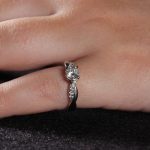 18Carat White Gold 0.46ct Diamond Solitaire w/ 0.09ct Accents Ring (Size H 1/2) 4.5mm Head - Image 16