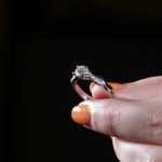 18Carat White Gold 0.46ct Diamond Solitaire w/ 0.09ct Accents Ring (Size H 1/2) 4.5mm Head - Image 9