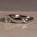 18Carat White Gold 0.46ct Diamond Solitaire w/ 0.09ct Accents Ring (Size H 1/2) 4.5mm Head - Image 10