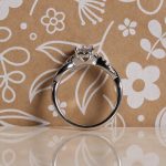 18Carat White Gold 0.46ct Diamond Solitaire w/ 0.09ct Accents Ring (Size H 1/2) 4.5mm Head - Image 15