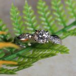 18Carat White Gold 0.46ct Diamond Solitaire w/ 0.09ct Accents Ring (Size H 1/2) 4.5mm Head - Image 2