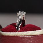 18Carat White Gold 0.46ct Diamond Solitaire w/ 0.09ct Accents Ring (Size H 1/2) 4.5mm Head - Image 20