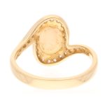 18Carat Yellow Gold AAA 1.00ct Opal Solitaire w/ 0.30ct Diamond Accents Ring (Size P) 14.5mm Widest - Image 5