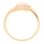 18Carat Yellow Gold AAA 1.00ct Opal Solitaire w/ 0.30ct Diamond Accents Ring (Size P) 14.5mm Widest - Image 4