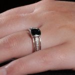 18Carat White Gold 1.75ct AAA Sapphire Solitaire w/ 0.06ct Diamond Accents Ring (Size N) 7x7.5mm Head - Image 7