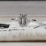 18Carat White Gold 2.01ct Diamond Solitaire w/ 1.50ct Accents Ring (Size J 1/2) 6x8mm Head - Image 2