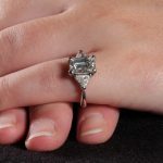 18Carat White Gold 2.01ct Diamond Solitaire w/ 1.50ct Accents Ring (Size J 1/2) 6x8mm Head - Image 6