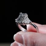 18Carat White Gold 2.01ct Diamond Solitaire w/ 1.50ct Accents Ring (Size J 1/2) 6x8mm Head - Image 18