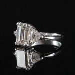 18Carat White Gold 2.01ct Diamond Solitaire w/ 1.50ct Accents Ring (Size J 1/2) 6x8mm Head - Image 11