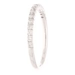 18Carat White Gold 0.25ct Diamond Eterrnity Ring (Size K 1/2) 1.5mm Wide - Image 3