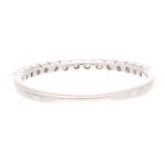 18Carat White Gold 0.25ct Diamond Eterrnity Ring (Size K 1/2) 1.5mm Wide - Image 5