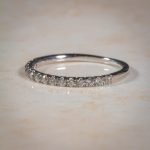 18Carat White Gold 0.25ct Diamond Eterrnity Ring (Size K 1/2) 1.5mm Wide - Image 2