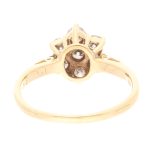 18Carat Yellow Gold 0.75ct Diamond Cluster Ring (Size N 1/2) 9x10mm - Image 4