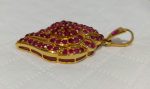 18Carat Yellow Gold 10.00ct Ruby Cluster Pendant - Image 5