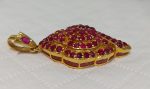 18Carat Yellow Gold 10.00ct Ruby Cluster Pendant - Image 3