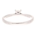 9Carat White Gold 0.20ct Princess Cut Diamond Solitaire Ring (Size I 1/2) 3x3mm Head - Image 4