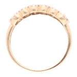 9Carat Yellow Gold 0.50ct Black & White Diamond Fancy Eternity Ring (Size P) 6mm Wide - Image 4