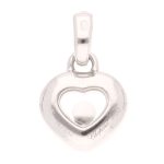 Chopard Geneve 18Carat White Gold Happy Hearts 0.29ct Diamond Pendant (10.5x9.5mm) - With Cert - Image 4