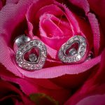 Chopard Geneve 18Carat White Gold Happy Hearts 0.59ct Diamond Earrings (10.5x9.5mm) - With Cert - Image 7