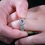 Chopard Geneve 18Carat White Gold Happy Hearts 0.74ct Diamond Ring (Size L 1/2) 9.5mm Widest - With Cert - Image 12