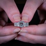 Chopard Geneve 18Carat White Gold Happy Hearts 0.74ct Diamond Ring (Size L 1/2) 9.5mm Widest - With Cert - Image 7